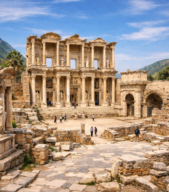 İzmir Efes Harabeleri: Tarihe Yolculuk güzergah resim